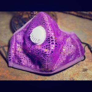 Face Mask - Purple Sequins